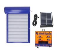Xixian Solar Automatic Chicken Coop Door Opener with Timer Aluminum Panel | Panel de puerta de aleación de aluminio, control de temporizador con energía solar, gallineros para pollos, patos y gansos,
