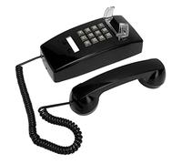 Xixian Teléfono Montado en la Pared Retro, Teléfono con Cable Clásico con Control de Volumen, Tono de Llamada de Doble Gong, Estilo Vintage, Ideal para el Hogar, Oficina, Hotel