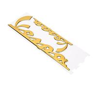 Xixian Three-Dimensional Motorcycle Emblem Stickers, Badge Sticker, PNG Decal with Three Dimensional Look for GTS300 LX125 LX150, with Strong Viscosity, Easy Installation, Flexible (Amarillo)