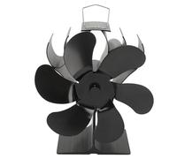 Xixian Ventilador de Estufa de 6 Aspas Accionado por Calor para Chimenea y Quemador leña: No Necesita Electricidad
