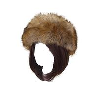 XIXIMAON Chapka de Piel sintética para Mujer Estilo Ruso Toque Sombrero de Invierno Grueso y cálido Gorro Polar Gorra para esquí al Aire Libre, Caqui, Talla única