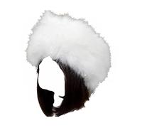 XIXIMAON Chapka de piel sintética para mujer estilo ruso Toque sombrero de invierno grueso y cálido gorro polar gorra de moda elegante para esquí al aire libre, blanco, Talla única