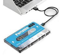 XIXIMENG 500GB HDD Disco Duro Externo Portátil con Batocera 33 Sistema,60000+ Videojuegos,70+ Emulador,Super Consola Compatible con Windows/PC/Laptop,Consola de Juegos Retro Soporta 26 Idiomas