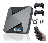 XIXIMENG Super Consola X2 Pro 256G,70,000+ Juegos,60+ Emuladores,3-en-1 Sistema Consola de Videojuegos Retro,EmuElec 4.6 &Android 9.0&Coreelec,4K HD Consola de Juegos Retro con 2 Mando Inalámbrico