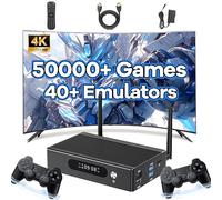 XIXIMENG Super Consola X3 Pro Consola De Juegos Retro 50000+Juegos 40+ Emuladores,EmuELEC4.6 & Android & CoreELEC Sistema 3-En-1,2.4G/5G WiFi & BT5,1000M ethernet,Consola de Juegos portátil (64G)