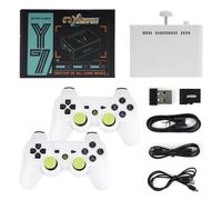 XIXIMENG Y7 - Sistema Linux de consola de videojuegos 256G, 12000 juegos recargables, mango inalámbrico de baja latencia, conexión de reproductor de regalo, salida HD