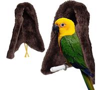 XiXiRan Loro Manta, Manta Jaula Pajaros, Manta Térmica para Aves, Nido Colgante Pajaro, Nido para Agapornis de Invierno, Acogedora Rincón Cómodo Nido Colgante para Pajaros (Marrón)