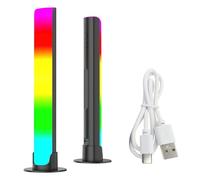 XiXiRan Luz de Ritmo Activada LED, Lámpara de Ambiente RGB, Barra Luces de Ambiente Inteligente, Lampara LED RGB, Creative Colorful Sound Control Ambient Light, Luces Musicales Autos