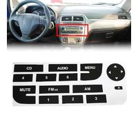 XIXIYAN para Fiat Grand Punto Radio Button Repair Decals Etiqueta Engomada del Coche Botón Etiqueta Engomada de Botón Aire Acondicionado de Coche Pegatina de Botón para Salpicadero de Coche