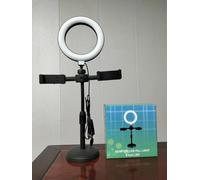 XiXiYang Anillo de luz para teléfono, luz circular LED para selfie de 6 pulgadas con clip ajustable para teléfono y trípode, para transmisión en vivo, videos de Tiktok, YouTube, Instagram, reunión en