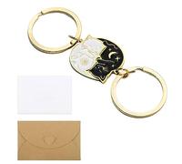 XIXKOLYU® Llavero de Pareja de Gatos Regalo del día de San Valentín para Novio Amante de los Gatos Mejor Amigo Esposo Esposa Regalo para Navidad Cumpleaños