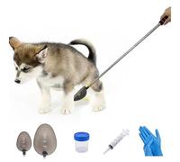 XiyaxiVici Colector de orina para Perros y Gatos Juego de Recogida de orina telescópica 20 ml jeringa y Vaso de muestras de 40 ml Reutilizable Práctico y Limpio Extracción de una Muestra