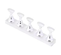 XIYINAPST Nail Art Magnetic Chess Board Display Stand Practical Training Set DIY Salon Silver Acrylic 5Pcs