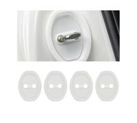 XIYUANFA 4 Piezas Cubierta para Cerradura de Puerta para Audi A6 (C8) 2018-2024, Protectora de Cerradura de Puerta de Coche de Silicona,White