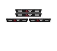XIYUANFA 4 Piezas Decoración Estribos Pegatinas para Mitsubishi Space Star, Fibra Carbono Protectores Umbral Puerta Coche Antide Slizante Antiarañazos,Carbon Fiber Black