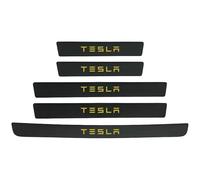 XIYUANFA 4 Piezas Protectores Umbrales Puertas Coche para Tesla Model S 2016 2017 2018 2019, Decoración Estribos Coche Pegatinas Protective Umbral Antide Slizante