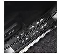 XIYUANFA 4 Piezas Protectores Umbrales Puertas para Coche para Mazda 3 III Hatchback(BM) 2017-2018, Fibra Carbono Tira Umbral Coche Película Protectora Pintura,A