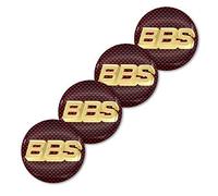 XIYUANFA 4 Piezas Tapacubos Centrales Llantas Pegatinas para BBS RM RZ RG RS 56mm, Coche Protectores Tapas Centrales Llantas Impermeable Prueba Polvo