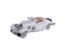 XIYUEYING 1 18 Mercedes 500K 1936 Kits de Modelos de automóviles clásicos Vehículo de Alta simulación for niños Regalos navideños Juguetes(White)