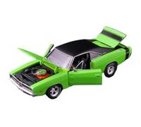 XIYUEYING 1 18 para Dodge 1969 R/T Coche clásico Simulación de aleación Modelo de Coche Colección de Lujo 28,6 CM Juguete de Escritorio Decorado Regalo Verde para Hombres y niños