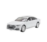 XIYUEYING 1:24 para A8 Vehículos De Juguete De Metal Fundido A Presión De Aleación Modelo De Coche Colección De Luz Y Sonido De Alta Simulación(White)