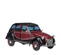 XIYUEYING 1 24 para Citroen 2CV 6 Charleston, Coche clásico de aleación, fundición a presión, Modelo, decoración terminada(Rojo)