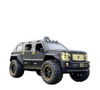 XIYUEYING 1:24 para Coche G.Patton con Modelo Acústico-óptico Coche En Miniatura De Aleación Juguetes Coleccionables Extraíbles para Niños(Matte Black)