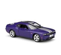 XIYUEYING 1 24 para Dodge Challenger SRT Simulator 2012 réplica de aleación Coche Fundido a presión Modelo Terminado(Purple)