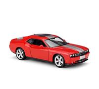 XIYUEYING 1 24 para Dodge Challenger SRT Simulator 2012 réplica de aleación Coche Fundido a presión Modelo Terminado(Rojo)