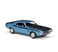 XIYUEYING 1 24 para Dodge Challenger T/A 1970 Retro Muscle Car Modelo de aleación Fundido a presión Coche en Miniatura(Azul)