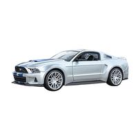 XIYUEYING 1 24 para Ford Mustang Street Racer, Modelo de vehículo aleación, Coche Juguete con Acabado Fundido a presión(Plata)