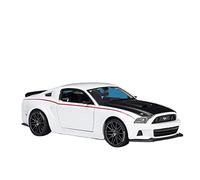 XIYUEYING 1 24 para Ford Mustang Street Racer, réplica de vehículo de aleación, Modelo Acabado Fundido a presión, Adorno de Coche(White)