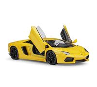 XIYUEYING 1:24 para Lamborghini Aventador LP700-4, Modelo de Coche Deportivo de aleación, Juguete de Modelo de Coche de fundición a presión Terminado(Yellow)