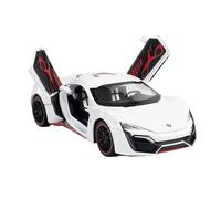XIYUEYING 1:24 para Lykan Hypersport, Modelo de Metal Fundido a presión de Alta simulación, luz de Sonido para Coche, Modelo de Coche extraíble(C)