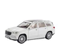 XIYUEYING 1 24 para Mercedes Benz Maybach GLS600 Modelo de Coche Simulación Aleación Decorado Escritorio Colección Souvenir Juguete Hombre Niño(White)