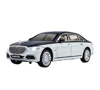XIYUEYING 1:24 para Mercedes-Benz Maybach S680, Modelo de aleación de fundición a presión, Sonido y luz, Coche de Juguete extraíble(White)