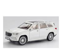 XIYUEYING 1 24 para Mercedes Maybach GLS600 Modelo de Coche de simulación de aleación Decorado 22CM Colección de Juguetes de Escritorio para Hombres y Mujeres(White)