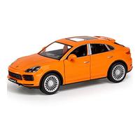 XIYUEYING 1 24 para Porsche Cayenne S Turbo SUV aleación fundición a presión Modelo Coche Sonido y luz Tirar hacia atrás de Juguete(B)
