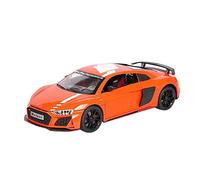 XIYUEYING 1 24 para R8 V10 aleación Modelo Coche vehículo en Miniatura Sonido y luz Tirar hacia atrás Coches de Juguete(Naranja)