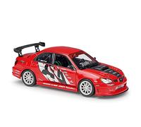 XIYUEYING 1 24 para Subaru Impreza Rendimiento clásico Coche Deportivo aleación fundición a presión Modelo réplica(Rojo)
