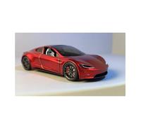 XIYUEYING 1 24 para Tesla R Roadster Modelo de automóvil Simulación Aleación Decorada Escritorio Colección Recuerdo Juguete Hombre Niño(Rojo)