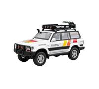 XIYUEYING 1:24 para Toyota Land Cruiser LC80 con Colección De Simulación De Luz De Sonido, Juguete para Niños, Coche En Miniatura De Aleación(White)