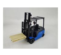 XIYUEYING 1 25 para BYD ECB35 3S Carretilla elevadora de batería Simulación de aleación Modelo de automóvil Ingeniería Coche 18CM Escritorio Decorativo Colección Memorial Niños