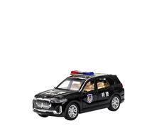 XIYUEYING 1:32 para BMW X7, Coche SWAT de policía, Coche Fundido a presión, Modelo de Coche de aleación, Sonido y luz, Modelo de Coche extraíble(B)