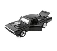 XIYUEYING 1:32 para Dodge Charger Diecast Pullback Muscle Car Modelo con Sonido Ligero Miniatura Chico Juguete De Navidad(Negro)
