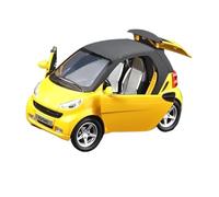 XIYUEYING 1 32 para el Modelo de automóvil Mercedes Smart Escritorio de aleación Decorado Lindo Juguete 13CM colección conmemora a Hombres y Mujeres(Yellow)
