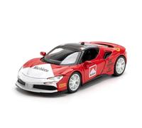 XIYUEYING 1:32 para Ferrari SF90, Coche Deportivo, Modelo de aleación de Metal Fundido a presión, luz de Sonido para Coche, Modelo de Coche extraíble
