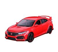 XIYUEYING 1 32 para Honda Civic Type-R, Modelo de Coche Metal Fundido a presión, Juguete con Sonido y luz(Rojo)
