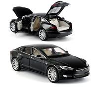XIYUEYING 1:32 para Tesla Modelo de fundición a presión Coche Modelo de aleación vehículo Sonido y luz Tirar hacia atrás Coche de Juguete de Puerta Completa