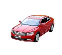 XIYUEYING 1 32 para Volkswagen Passat, Modelo de Metal Fundido a presión, luz Sonido Coche, Juguete extraíble con 6 Puertas Abiertas(Rojo)